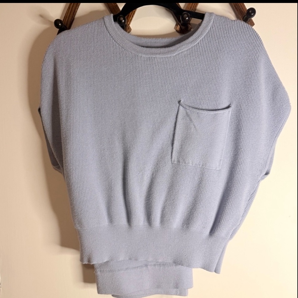 Marled Women's Sweater & Pant set in Light Blue